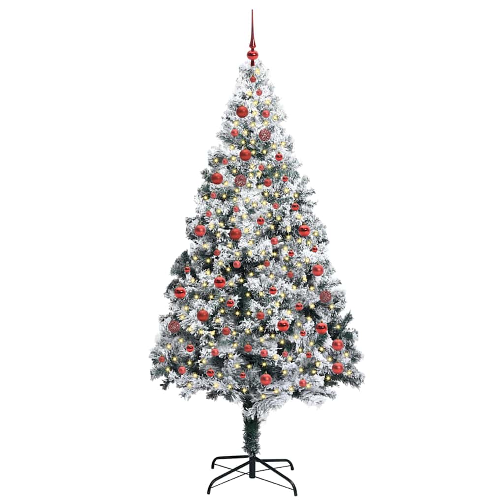 Künstlicher Weihnachtsbaum mit 300 LEDs mit Ständer Grün 210 cm