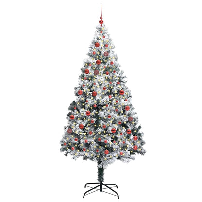 Künstlicher Weihnachtsbaum mit 300 LEDs mit Ständer Grün 210 cm