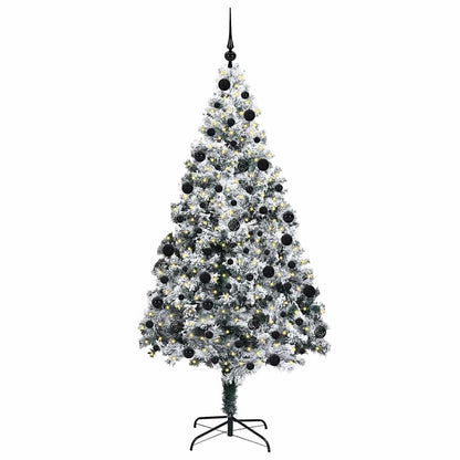 Künstlicher Weihnachtsbaum mit 300 LEDs mit Ständer Grün 210 cm