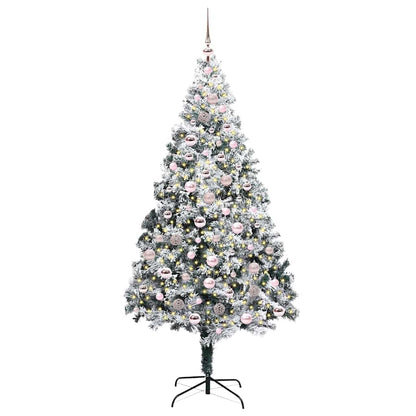 Künstlicher Weihnachtsbaum mit 300 LEDs mit Ständer Grün 210 cm