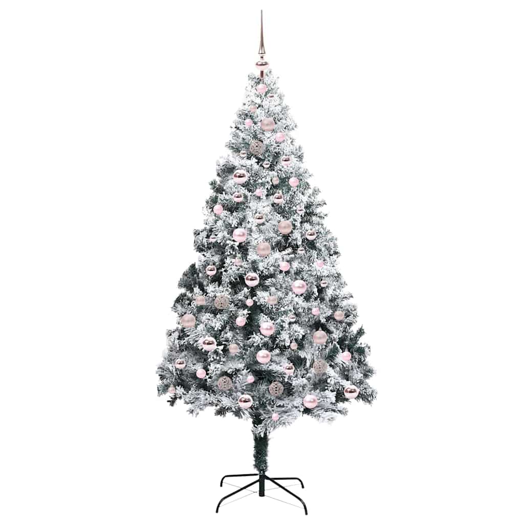 Künstlicher Weihnachtsbaum mit 300 LEDs mit Ständer Grün 210 cm