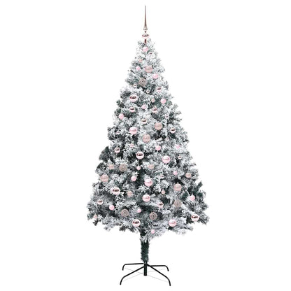 Künstlicher Weihnachtsbaum mit 300 LEDs mit Ständer Grün 210 cm