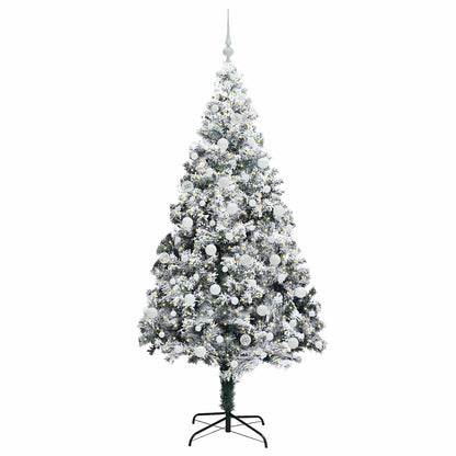 Künstlicher Weihnachtsbaum mit 300 LEDs mit Ständer Grün 210 cm