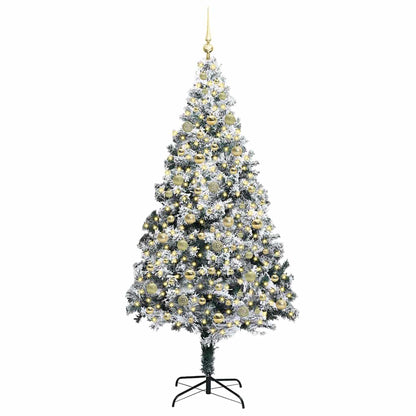 Künstlicher Weihnachtsbaum mit 300 LEDs mit Ständer Grün 210 cm