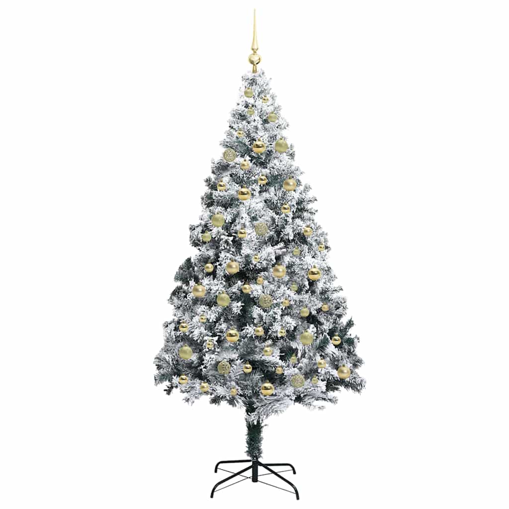 Künstlicher Weihnachtsbaum mit 300 LEDs mit Ständer Grün 210 cm