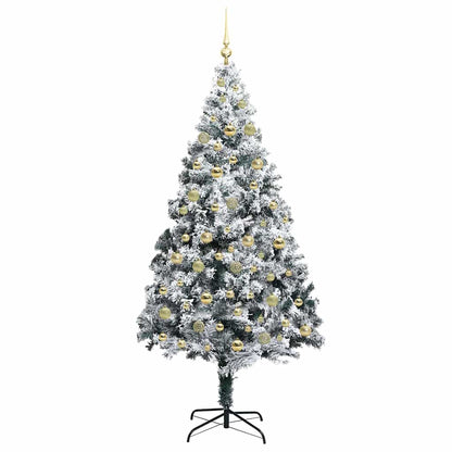 Künstlicher Weihnachtsbaum mit 300 LEDs mit Ständer Grün 210 cm