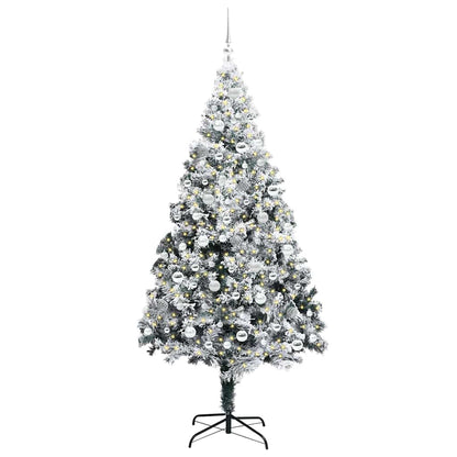 Künstlicher Weihnachtsbaum mit 300 LEDs mit Ständer Grün 210 cm