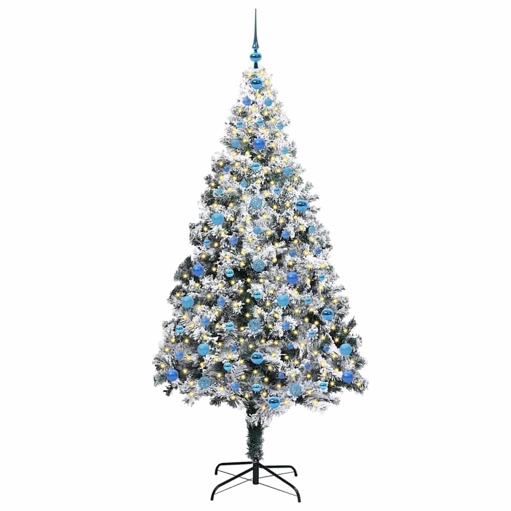 Künstlicher Weihnachtsbaum mit 300 LEDs mit Ständer Grün 210 cm