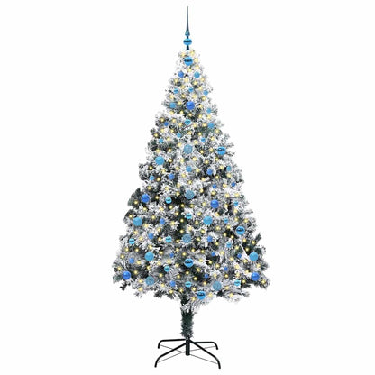 Künstlicher Weihnachtsbaum mit 300 LEDs mit Ständer Grün 210 cm