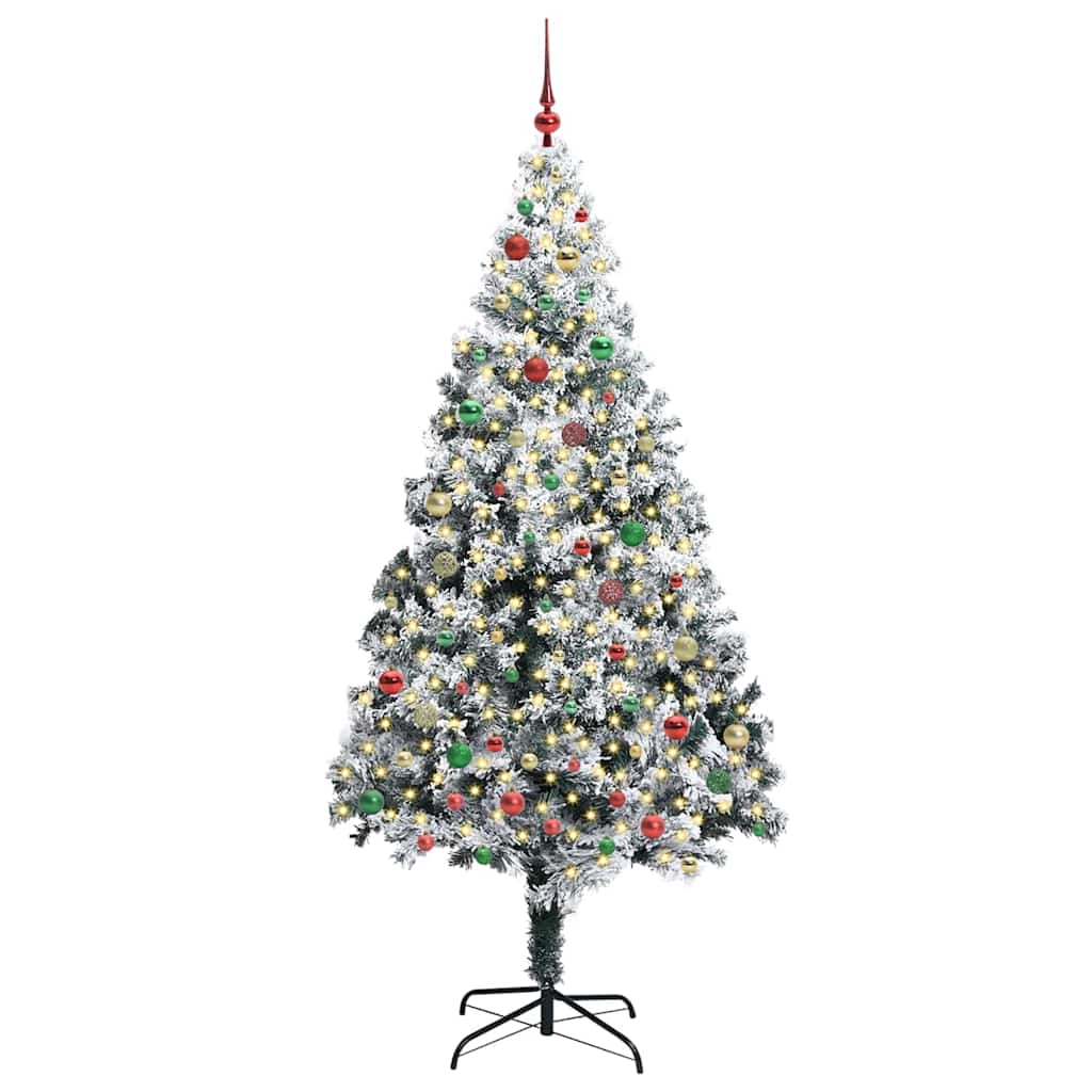 Künstlicher Weihnachtsbaum mit 300 LEDs mit Ständer Grün 210 cm