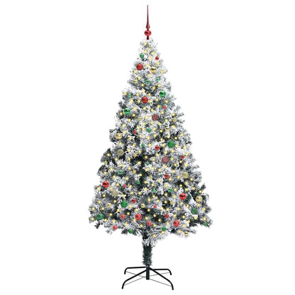 Künstlicher Weihnachtsbaum mit 300 LEDs mit Ständer Grün 210 cm