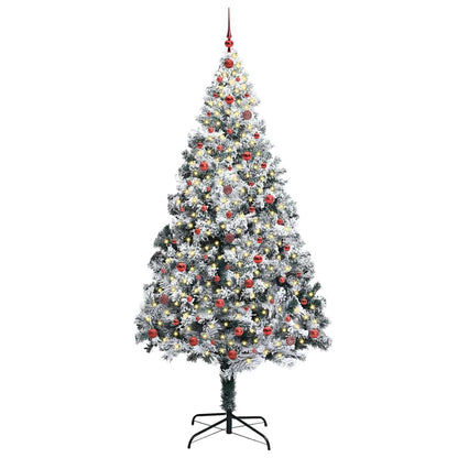 Künstlicher Weihnachtsbaum mit 300 LEDs mit Ständer Grün 240 cm