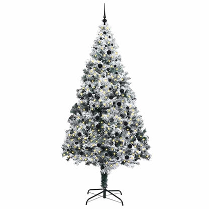 Künstlicher Weihnachtsbaum mit 300 LEDs mit Ständer Grün 240 cm
