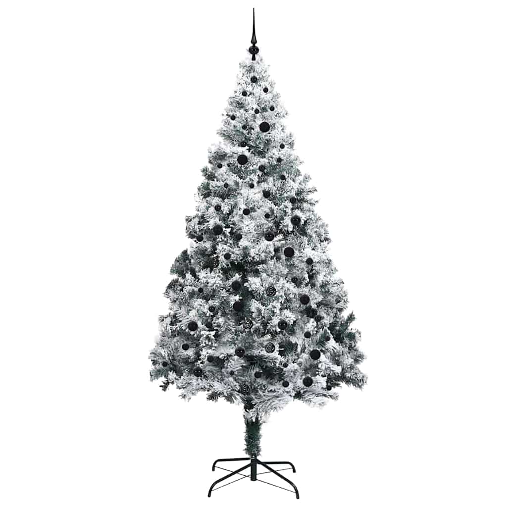 Künstlicher Weihnachtsbaum mit 300 LEDs mit Ständer Grün 240 cm