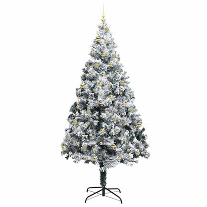 Künstlicher Weihnachtsbaum mit 300 LEDs mit Ständer Grün 240 cm