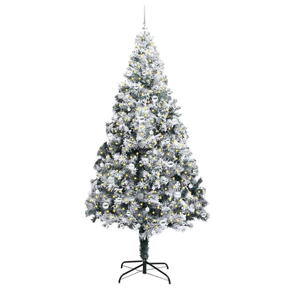 Künstlicher Weihnachtsbaum mit 300 LEDs mit Ständer Grün 240 cm