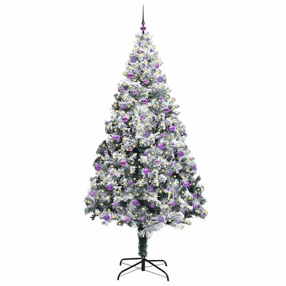 Künstlicher Weihnachtsbaum mit 300 LEDs mit Ständer Grün 240 cm