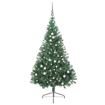 Künstlicher vorbeleuchteter Weihnachtsbaum Grün 180 cm PVC