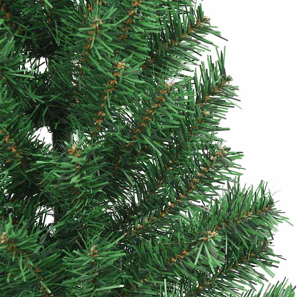 Künstlicher vorbeleuchteter Weihnachtsbaum Grün 210 cm PVC
