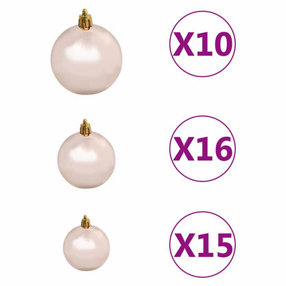 Künstlicher vorbeleuchteter Weihnachtsbaum Grün 210 cm PVC