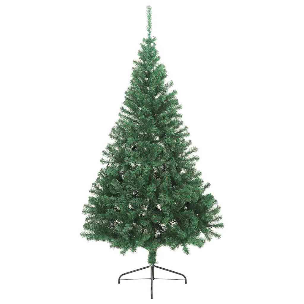 Künstlicher vorbeleuchteter Weihnachtsbaum Grün 210 cm PVC