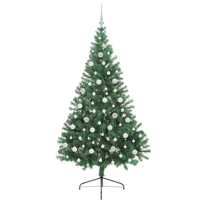 Künstlicher vorbeleuchteter Weihnachtsbaum Grün 210 cm PVC