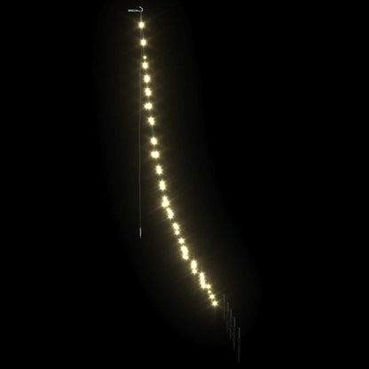 LED Weihnachtsbaum mit 112 LEDs Warmes Weiß 182 cm Metall