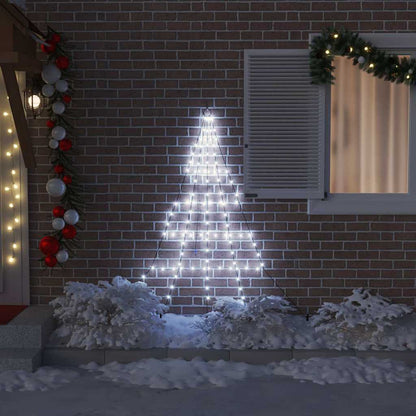 LED Weihnachtsbaum mit 112 LEDs Kaltes Weiß 182 cm Metall