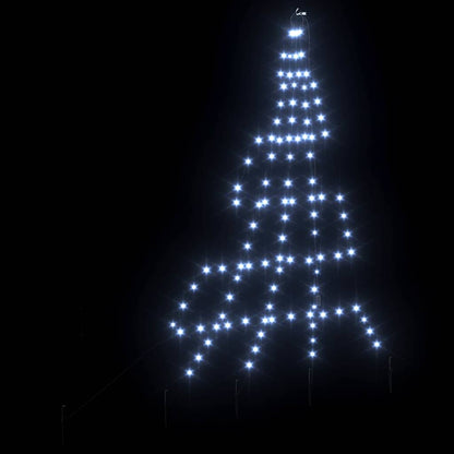 LED Weihnachtsbaum mit 112 LEDs Kaltes Weiß 182 cm Metall