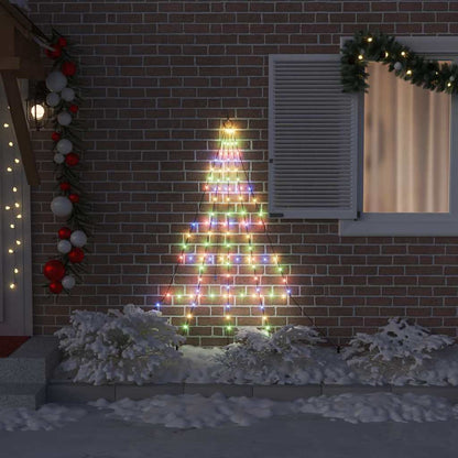 LED Weihnachtsbaum mit 112 LEDs Mehrfarbig 182 cm Metall