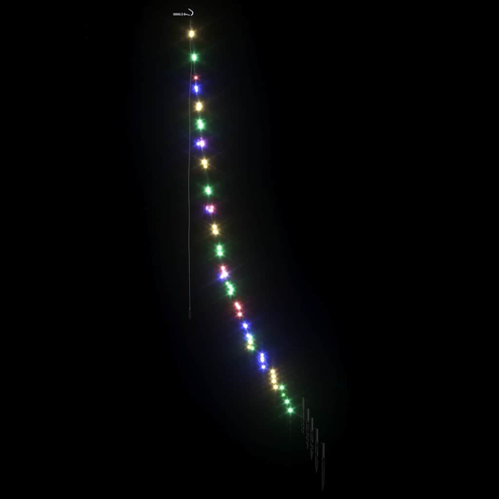 LED Weihnachtsbaum mit 112 LEDs Mehrfarbig 182 cm Metall