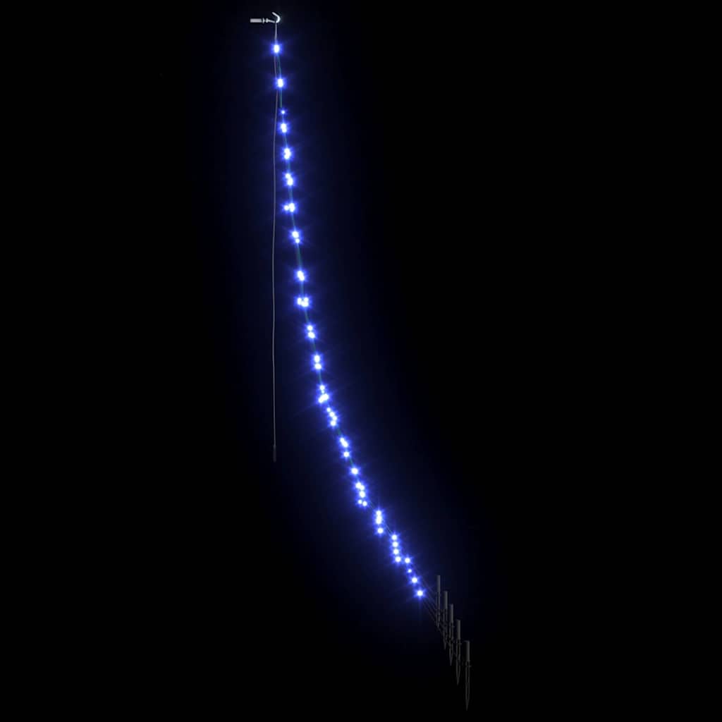 LED Weihnachtsbaum mit 112 LEDs Blau 182 cm Metall