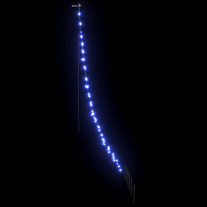 LED Weihnachtsbaum mit 112 LEDs Blau 182 cm Metall