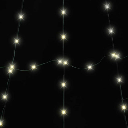 LED Weihnachtsbaum mit 168 LEDs Warmes Weiß 306 cm Metall