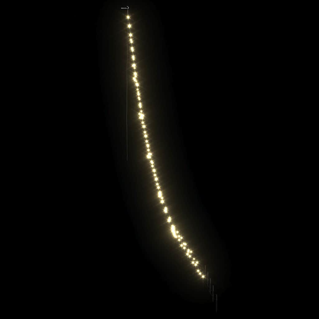 LED Weihnachtsbaum mit 168 LEDs Warmes Weiß 306 cm Metall