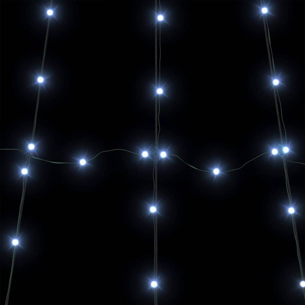 LED Weihnachtsbaum mit 168 LEDs Kaltes Weiß 306 cm Metall