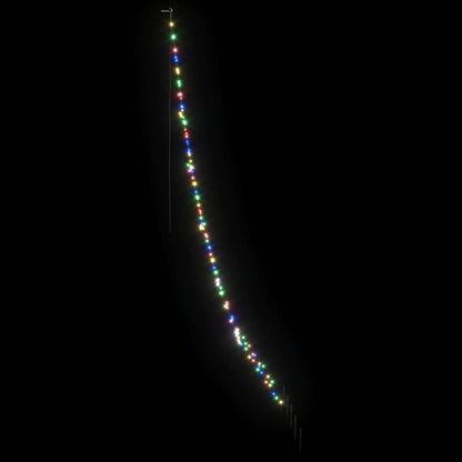 LED Weihnachtsbaum mit 168 LEDs Mehrfarbig 306 cm Metall