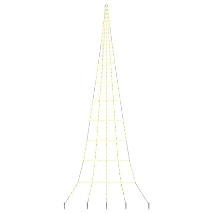 LED Weihnachtsbaum mit 276 LEDs Warmes Weiß 511 cm Metall