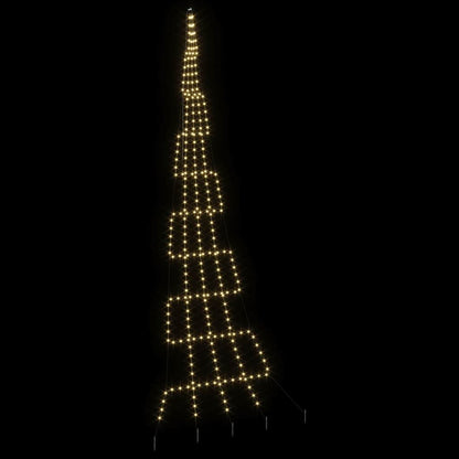 LED Weihnachtsbaum mit 276 LEDs Warmes Weiß 511 cm Metall
