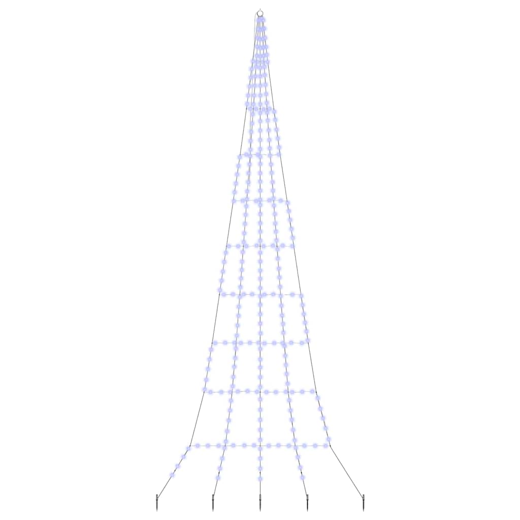 LED Weihnachtsbaum mit 276 LEDs Blau 511 cm Metall