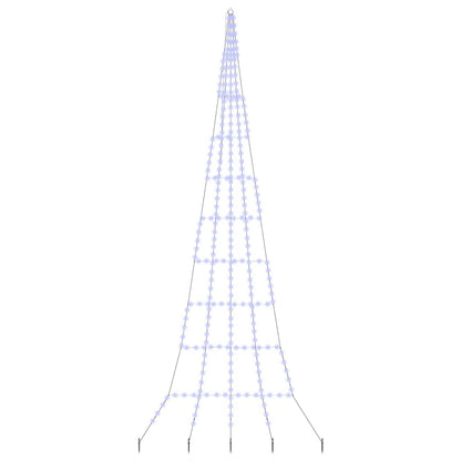 LED Weihnachtsbaum mit 276 LEDs Blau 511 cm Metall