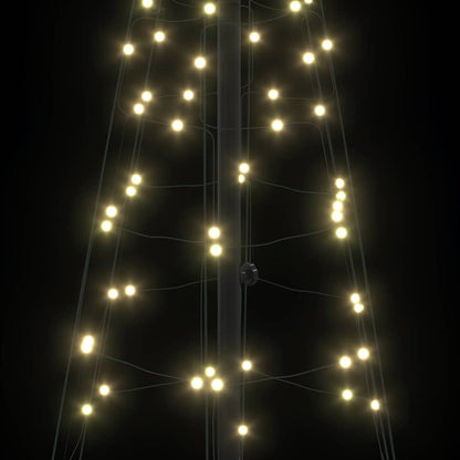 LED Weihnachtsbaum mit 390 LEDs Warmes Weiß 250 cm Eisen
