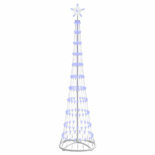 LED Weihnachtsbaum mit 230 LEDs Blau 51 x 51 x 190 cm Metall