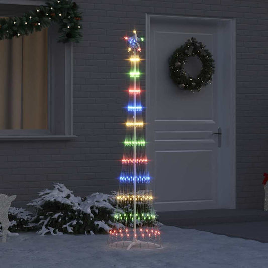 LED Weihnachtsbaum Mehrfarbig 51 x 51 x 190 cm Metall