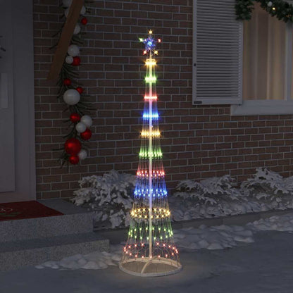 LED Weihnachtsbaum Mehrfarbig 51 x 51 x 190 cm Metall