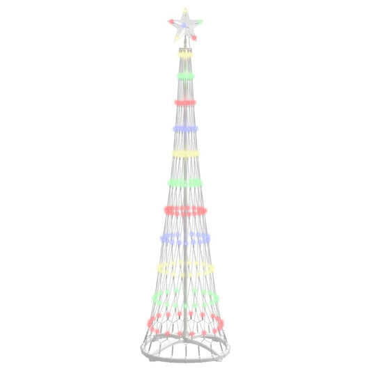 LED Weihnachtsbaum Mehrfarbig 51 x 51 x 190 cm Metall