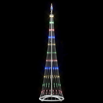LED Weihnachtsbaum Mehrfarbig 51 x 51 x 190 cm Metall