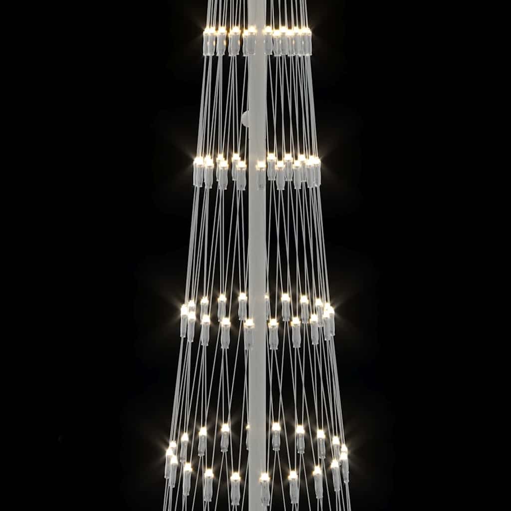 LED Weihnachtsbaum Warmes Weiß 70 x 70 x 250 cm Metall