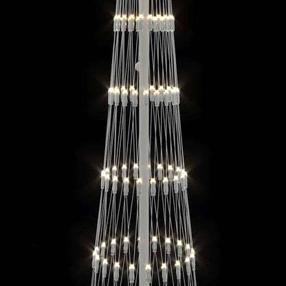 LED Weihnachtsbaum Warmes Weiß 70 x 70 x 250 cm Metall