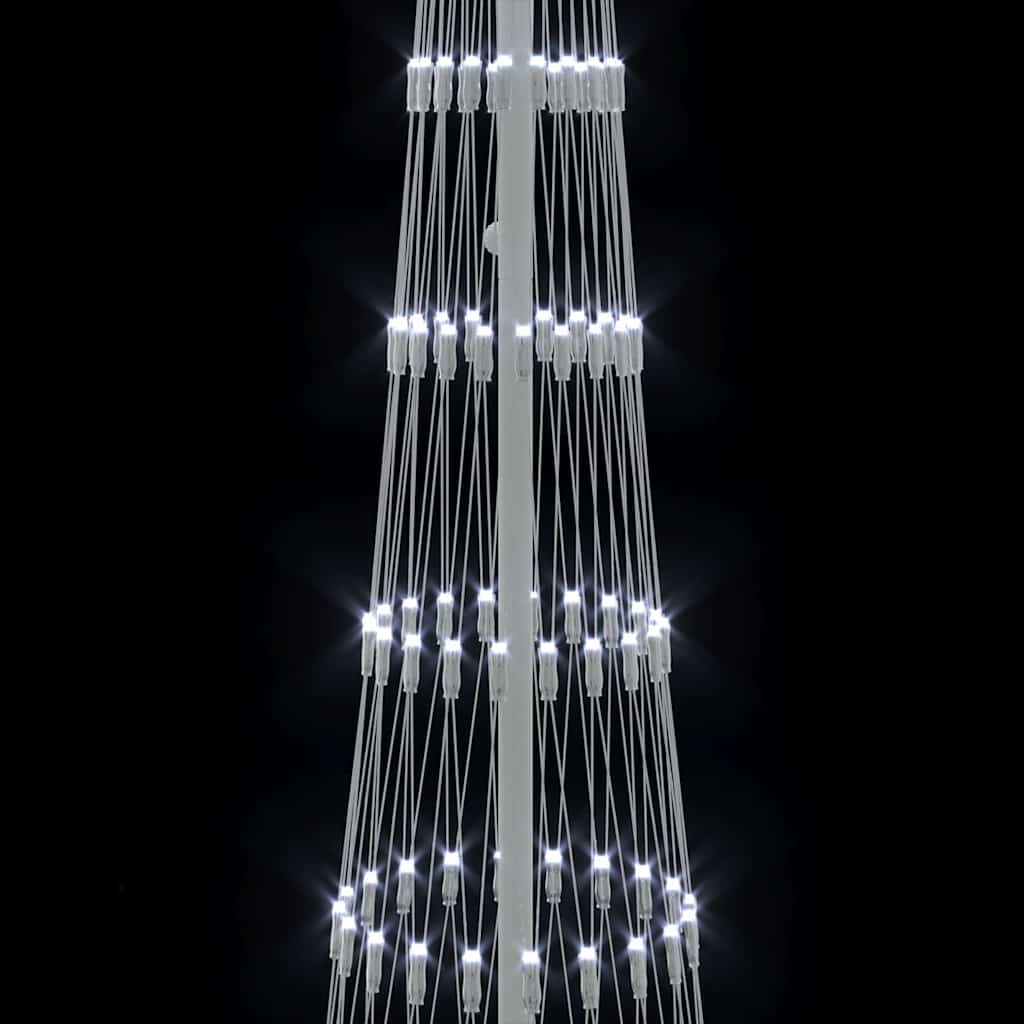 LED Weihnachtsbaum Kaltes Weiß 70 x 70 x 250 cm Metall